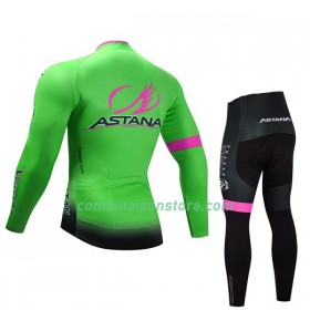 Combinaison Cycliste M/L + Collant sans Bretelles 2017 Astana Pro Team Enfant N002